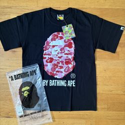 Black with Pink Bape Shirt