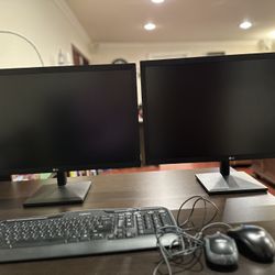 Dell PC with 2 LG Monitors 22”, Keyboard, 2 Mouse