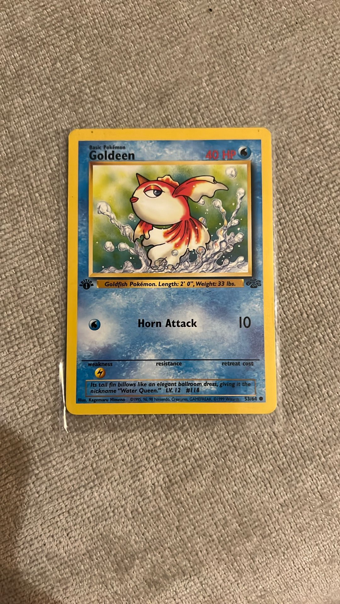Pokemon Goldeen 1st Edition