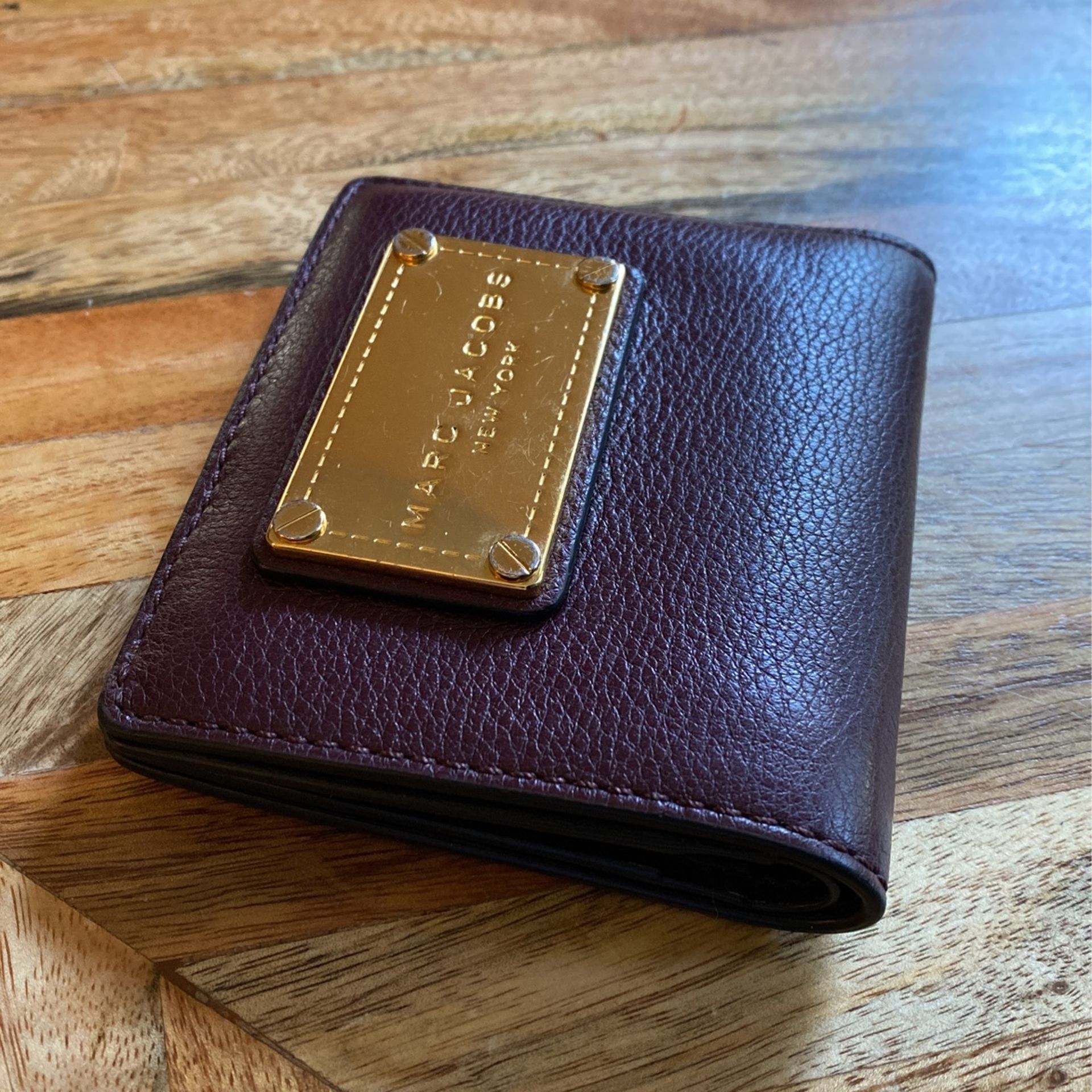 Marc Jacobs Burgundy Leather Wallet 