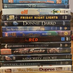 DVDs And Blue Rays 
