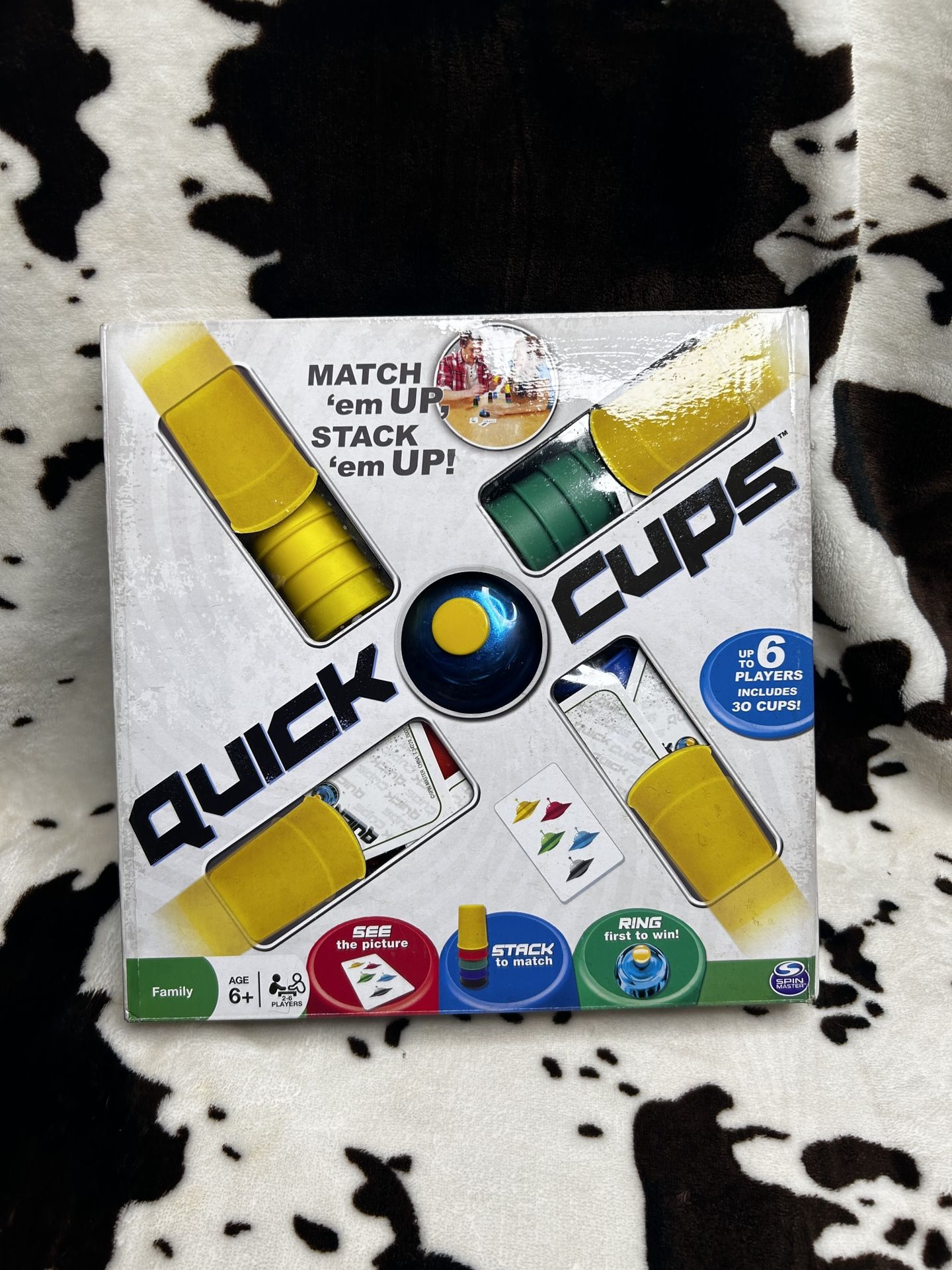 Quick Cups Board Game – Spin Master – Brand New Sealed