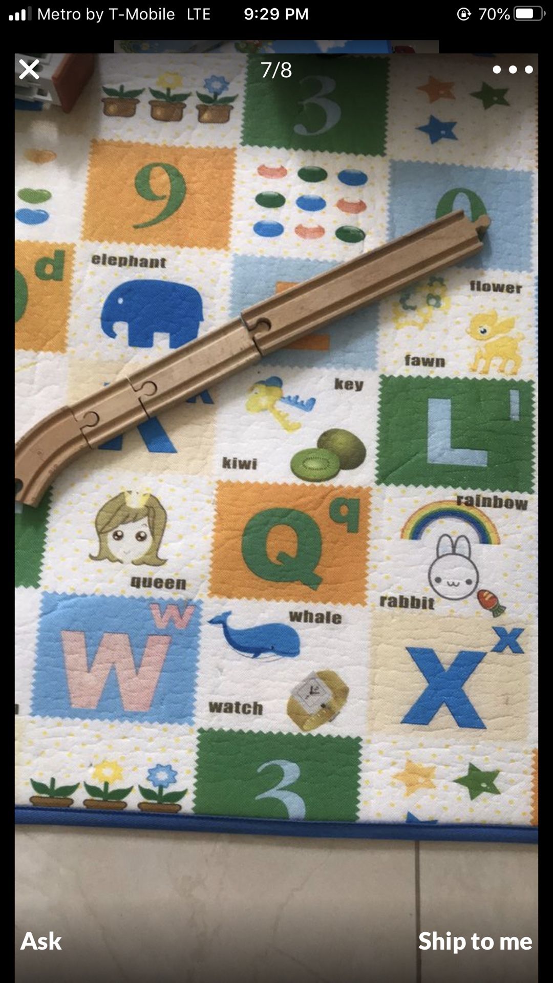 2 alphabet mats in very good condition ine is 7,5x5 another one is 8.5x5.5
