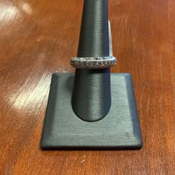 14K White Gold & Diamond Ring