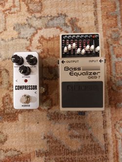 Bass Pedals EQ and Compressor