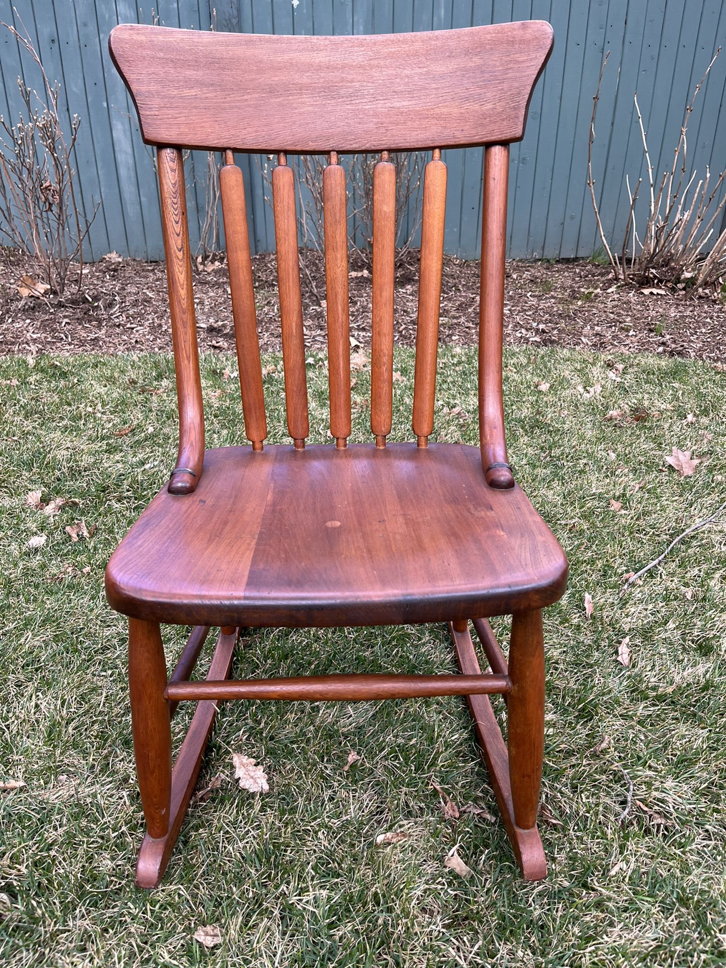 Geo. Spratt & Co. Child’s solid wood rocking chair 