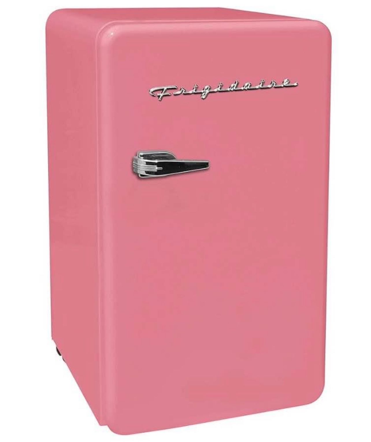 Pink Mini Fridge - Frigidaire 3.2cu ft Single Door Retro Compact rounded Fridge