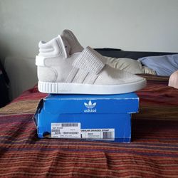 Adidas Tubular Invader Strap "Flat White" Sizes 12 & 13 Brand New