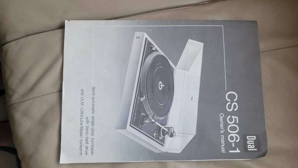 Vintage Record Player Instructions Book