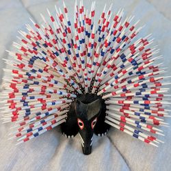Hand painted Alebrije Porcupine