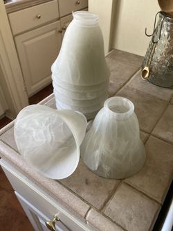 Frosted design Glass Bell Light Shade