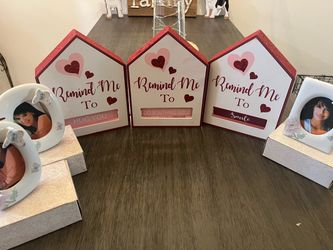 Remind Me To Valentine's House Signs Set of 3