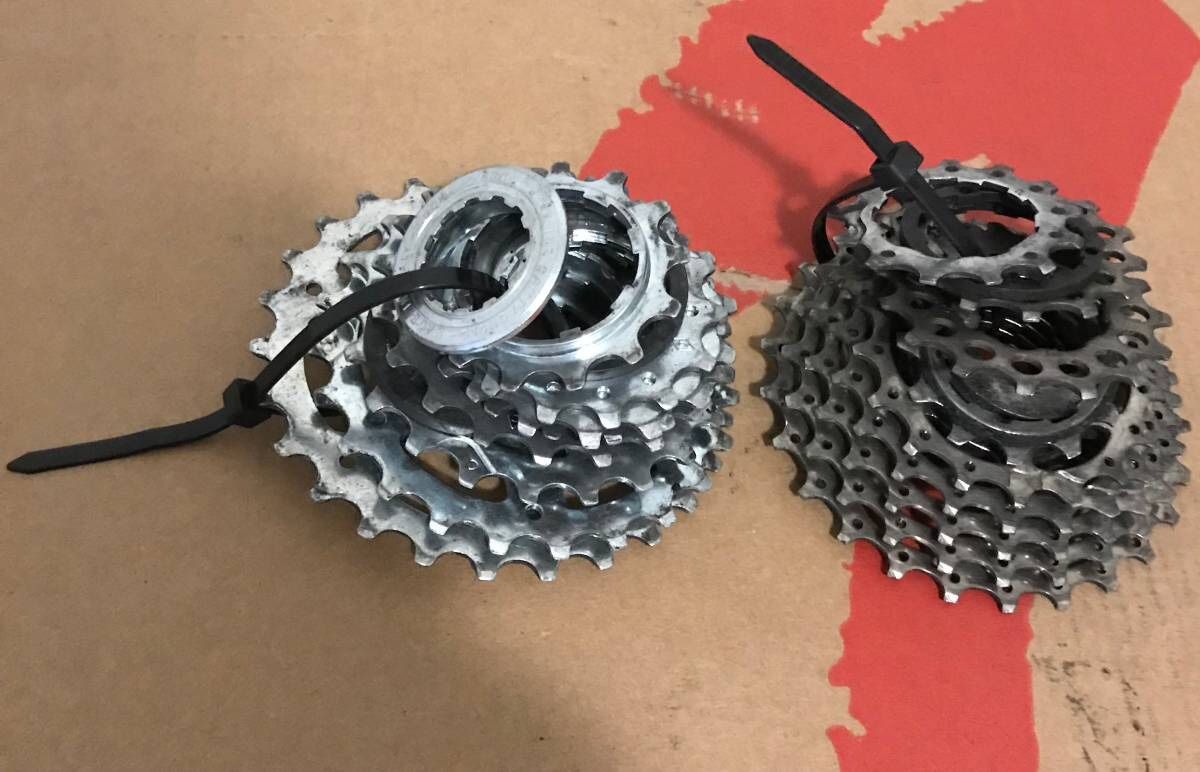 Campagnolo 8 speed Cassette & Shimano Hyperglide 9 speed cassette chain Wheelset