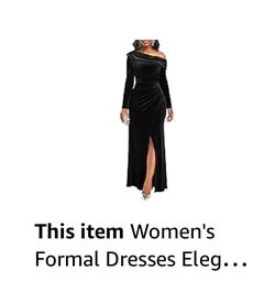 Elegant Black Plus Size Dress (wedding Guest)