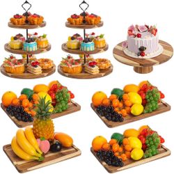 7 Pcs Wood Dessert Table Display Set  -NEW (2464/5)