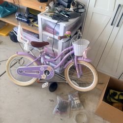 Kids Bike Girls Bike Comes With Training Wheels