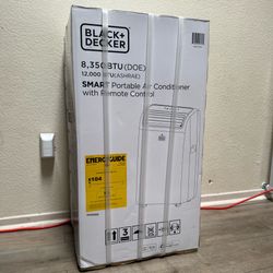 BLACK+DECKER Smart Portable Air Conditioner, 12,000 BTU BPACT12WT, White