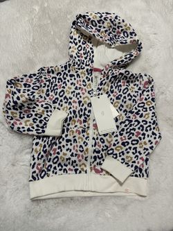 Glitter Leopard Cream Hoodie.