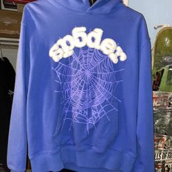 sp5der hoodie dark blue 