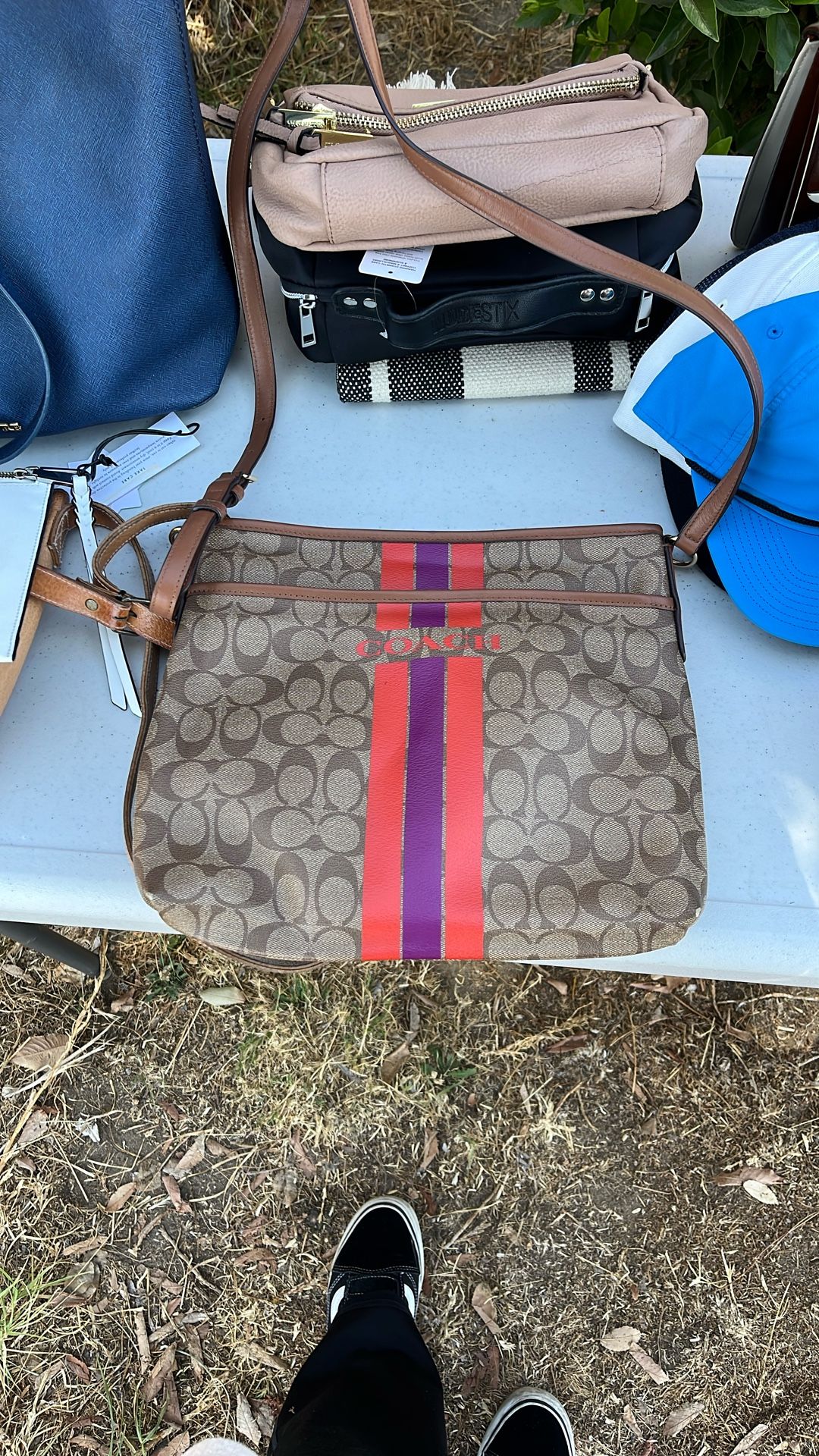 New Coach Monogram Crossbody Purse 