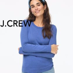 (NEW) (1 AVAILABLE) WOMEN’S J.CREW FACTORY NOBLE PERI COTTON TEDDIE SWEATER - SIZE: SMALL