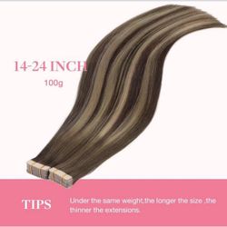 New Tape in Hair Extensions Human Hair Balayage