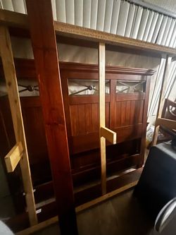 wood bed frame full size