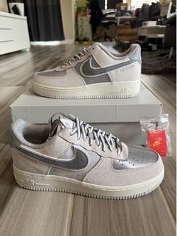 Women's Nike Air Force 1 '07 LX SE AF1 Athletic Club Shoes - Grey - Size 6.5, 7.5