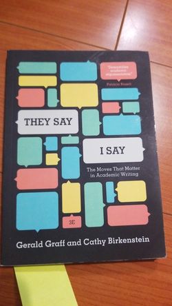 They say I say