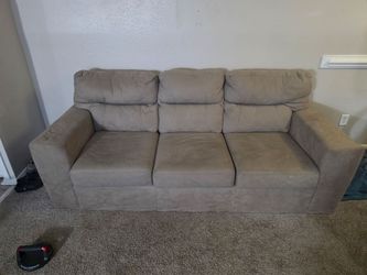 Comfy Taupe Sofa - Perfect for Living Room / Apartment