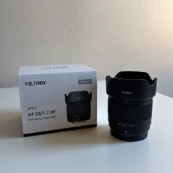 Viltrox 25mm F1.7 Fujifilm X-Mount Camera Lens