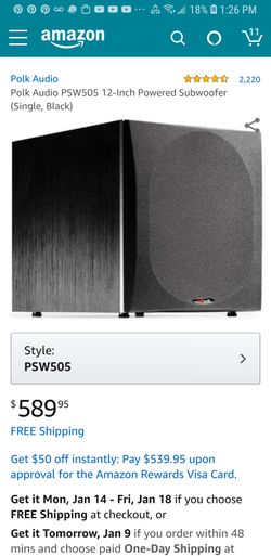 Polk Audio Sub-Woofer (PSW-505)