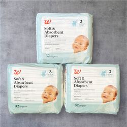 Walgreens Brand Baby Diapers Size 3