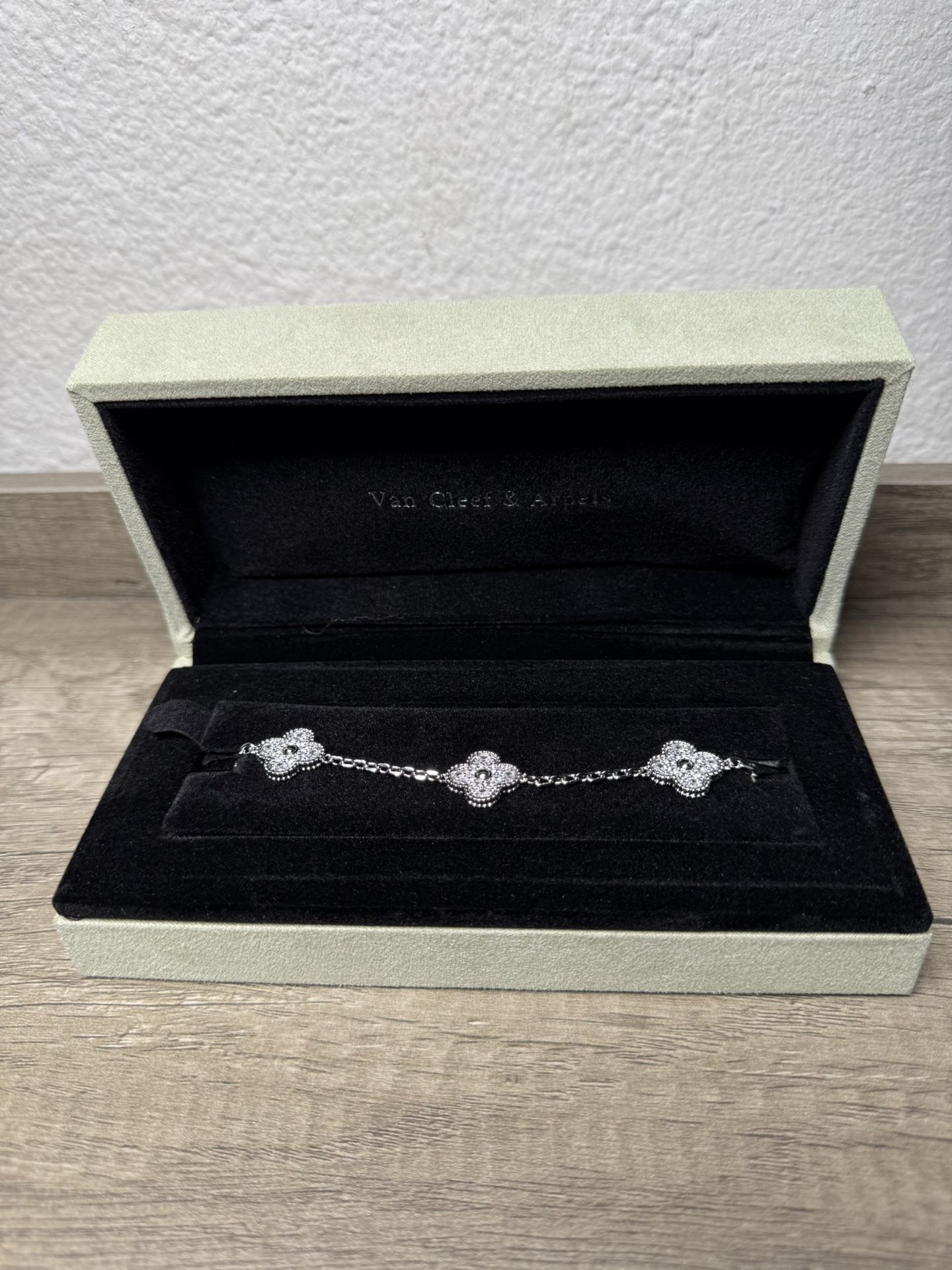 VCA Silver Diamond Bracelet