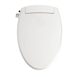 Bidet Toilet Seat Elongated Bidet Seat with Slow-Close, Non-Electric Bidet Seat with Dual Nozzles, Fit Elongated Toilet Seat, Water Pressure Control, 