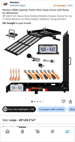 Mockins trailer hitch cargo