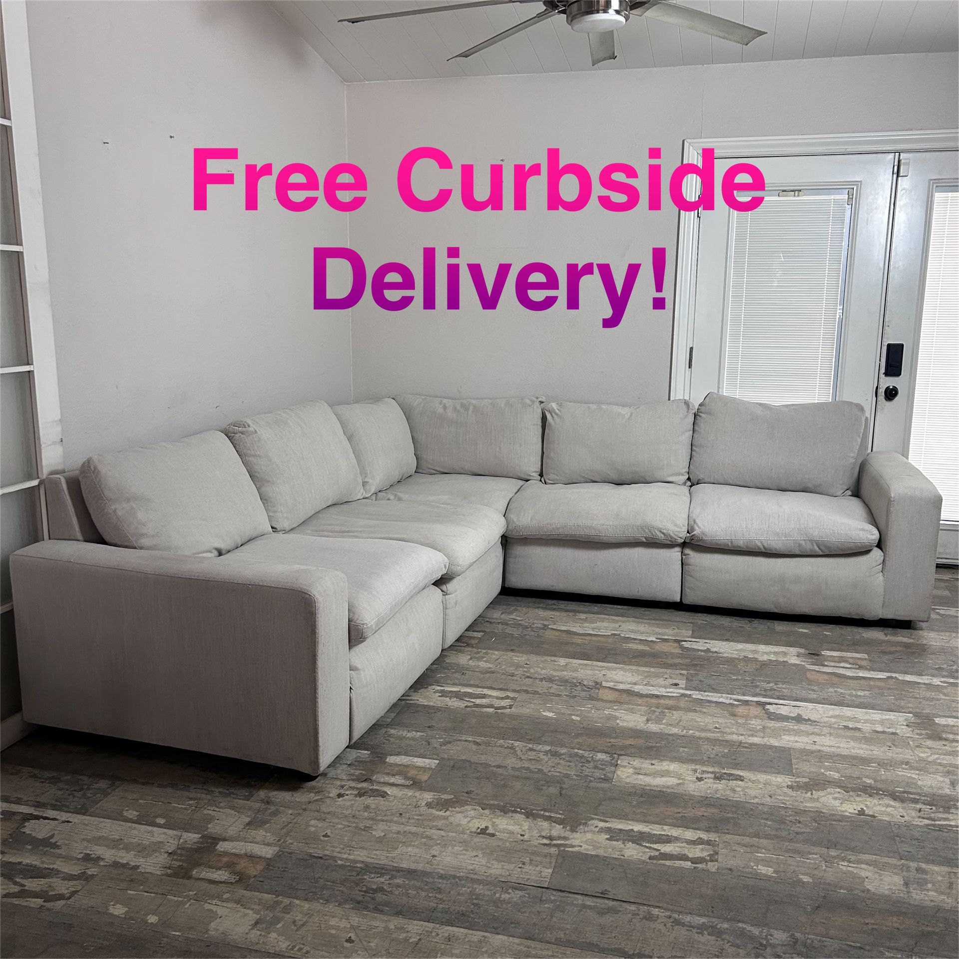 Free Curbside Delivery! Modular Sectional Cloud Couch