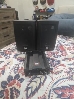 Mini speakers and mini amplifier