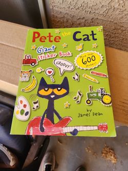 2016 Pete the Cat giant sticker book unused new