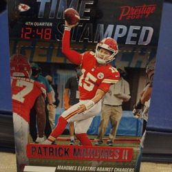 Patrick Mahomes 2022 Panini Presige Time Stamped 