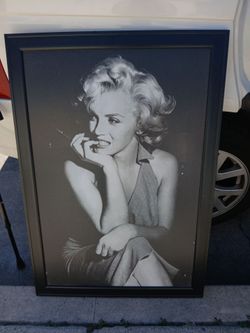 Marilyn Monroe Framed Black and White Print
