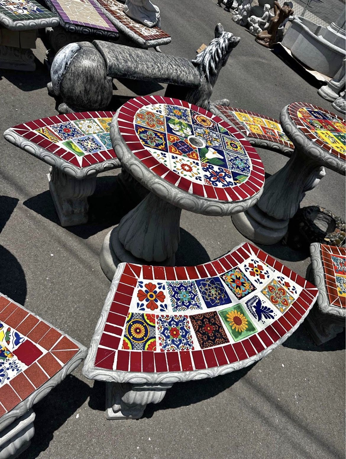 Concrete Bistro Table Set 