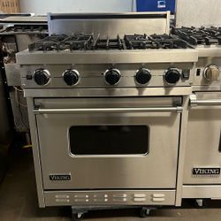 Viking 30”Wide All Gas Range Stove In Stainless Steel 4Burners 