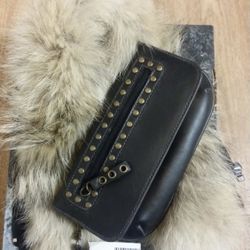 NEW Black Studded Wristlet/Clutch