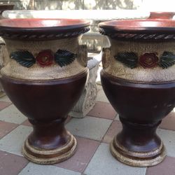 New Flower Pots Made Out Clay Beautiful Yard Decoration 