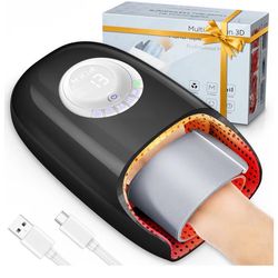 Hand Massager with Heat and Compression, Hand Massage for Arthritis and Carpal Tunnel Relief, 6 Modes Pressure