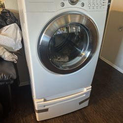 Like New Electric LG Dryer With Storage Pedestal