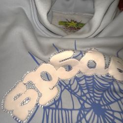 Sp5der Hoodie Baby Blue