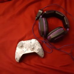 Xbox One Controller And headset 