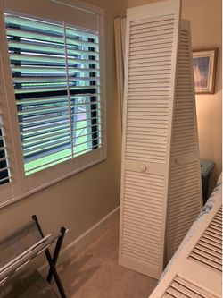 Plantation closet doors - 30 x 80 -white